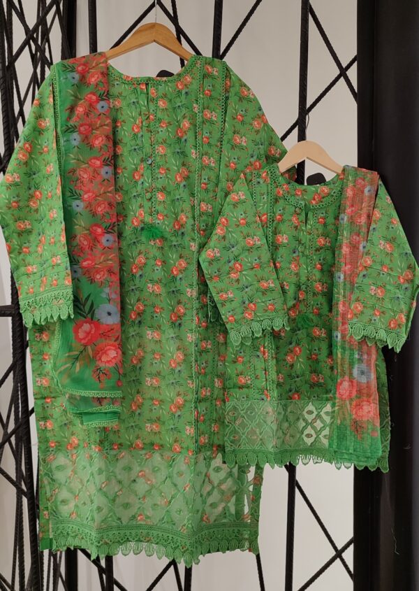 OSWAH  Mother Daughter Stitch Emb lawn 3PEC COLL'25 BY Suntex